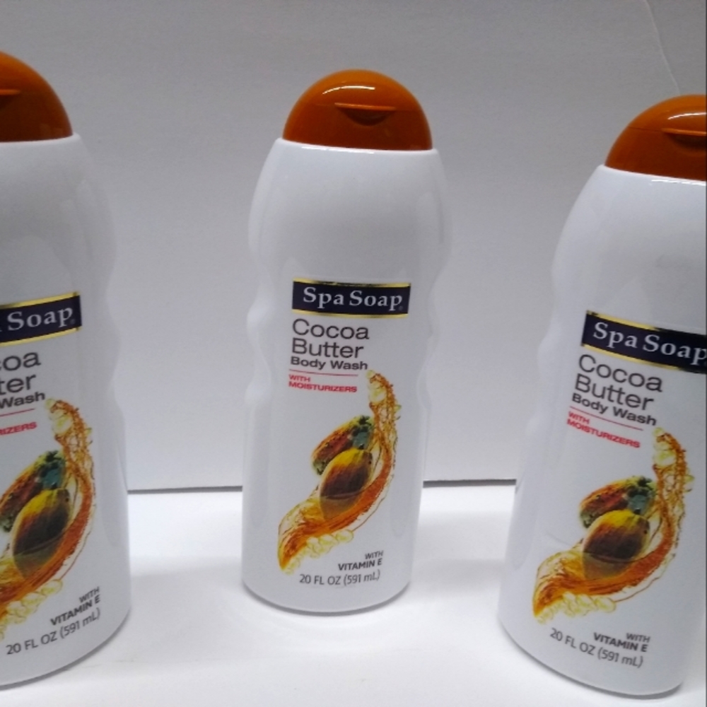 3 Spa Soap 20 Oz Cocoa Butter With Vitamin